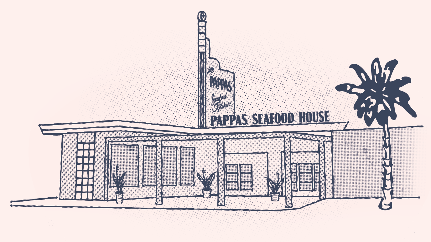 Little's Restaurant Illustration