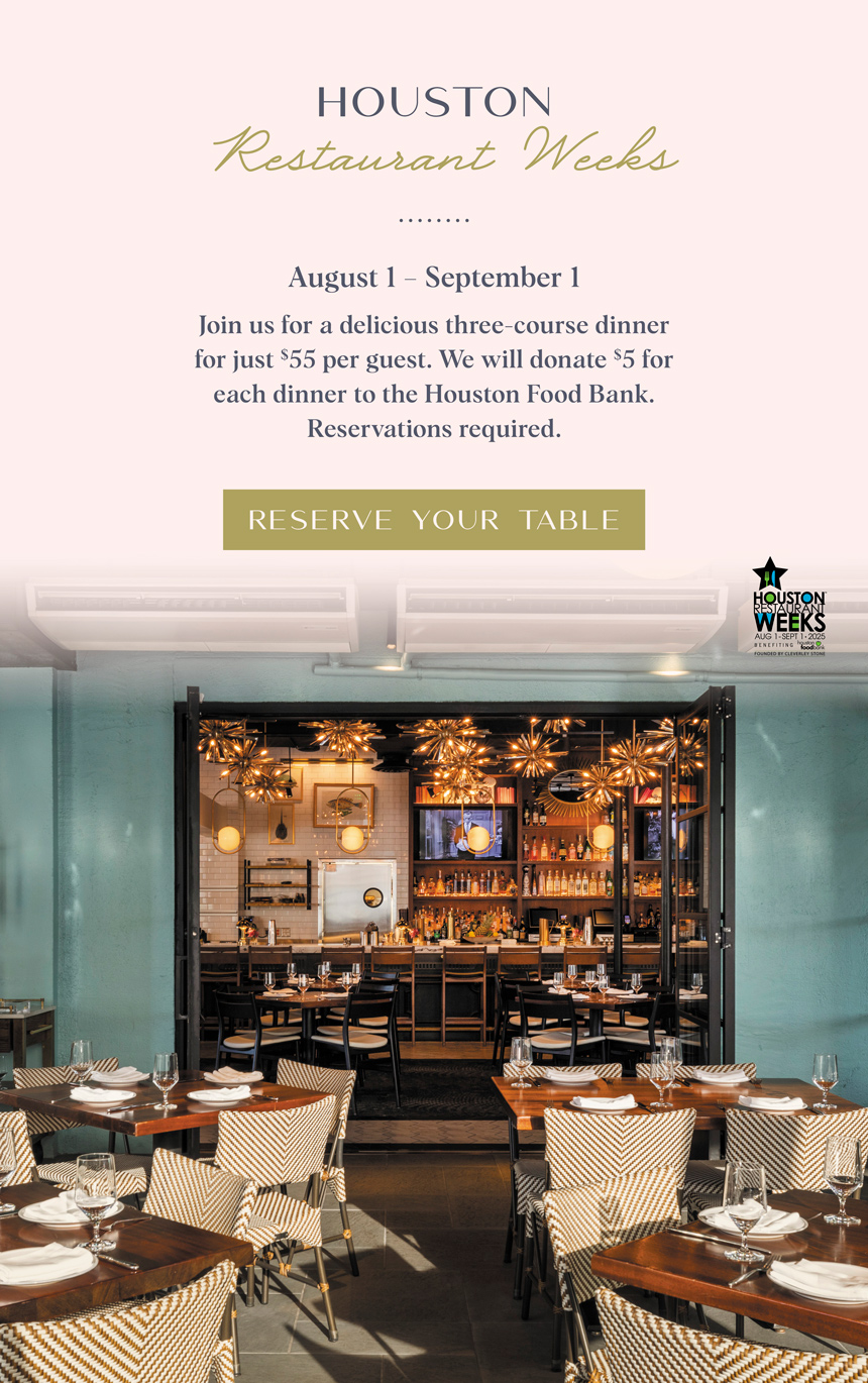 Houston Restaurant Weeks 2025