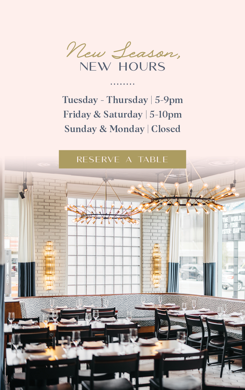 New Hours of Operation